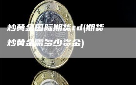 炒黄金国际期货td(期货炒黄金需多少资金)